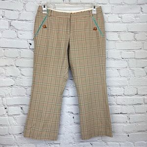 Original Penguin Wool Plaid Capri Pants Sz 0